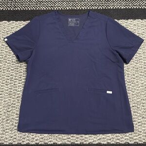 Figs Casma Scrub Top Women’s Sz XXL Navy Medical Workwear Healthcare Hospital